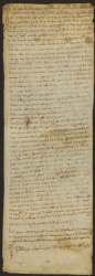 80 D.15.LXXVr, Investitura fatta da Dodone vescovo a favore di Gotifredo, Oddone e Albertino da Vignola e di alcuni altri, Savignano, 1129, ott.
