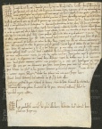 172 E.5.CLIIr, Investitura spedita da Ildeprando cardinale a Botto da Ganaceto, Modena, 1155, lug. 25