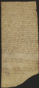 8 D.2.VIIIr, Investitura fatta da Gulferio da Cortatone e Alberto e Rodolfo suoi figli, a favore di Pietro da Bazovara, Modena, 1104, apr.
