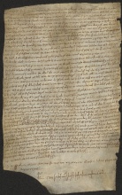 102 C.4.CIIr, Investitura fatta da Ingone vescovo a Guido da Bazovara, Vignola, 1036, set 26