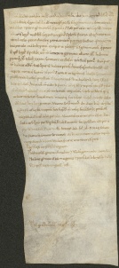 120 D.23.CXIIr, Investitura fatta da Ribaldo vescovo a favore dei fratelli Pietro e Alberto da Porcile, Modena, 1141, feb. 16