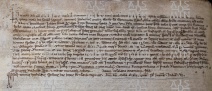 128.I(H) c.CXIIv (cod. O.III.27) Il prevosto capitolare col consenso dei canonici investe Giovanni del q. della Riva d’una pezza di terra arativa 1142  10 gen