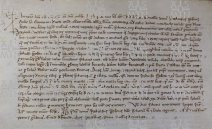 134.I(H)c. CXIIIv (cod. O.III.27) Andrea e Michele da Fredo e loro figli ottengono dal Capitolo in enfiteusi a 3a generazione alcune terre 1143 4 set.