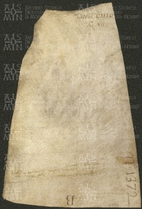 148 E.1.CXXXIIIv, Investitura fatta da Ribaldo vescovo a favore di Tuzone Rascario da Cognento, Modena, 1147, mar.