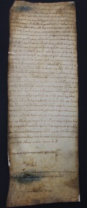 38 D.7.XXXIVr, Investitura fatta da Dodone vescovo a favore di Azzo da Maralda e di Giovanni da Vignola, Modena, 1117, dic. 1