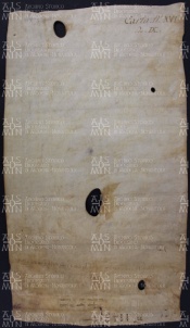 15 A.5.XVIv, Investitura fatta da Giona vescovo a favore di Garohino da Corlo, Vico Curolo, 855, lug. 29