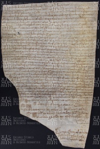 19 A.13.XIXr, Investitura fatta da Guido vescovo a favore di Martino da Plumbarino, Modena, 962, mar. 18