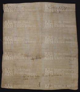 31 B.2.XXXIv, Investitura fatta da Ildeprando vescovo a favore di Azzo prete, di Agimo da Fredo e di Rozo prete, Modena, 991, mag.
