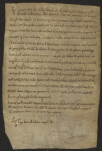 54 D.10.Lr, Acquisto fatto da Bernardo Visconti da Bazano di una pezza di terra, Chiesa di S. Anastasio, 1124, dic.