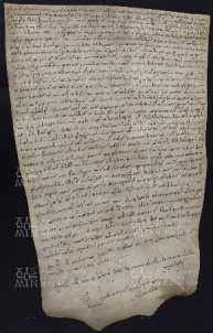 75 B.19. LXXVr, Concessione fatta da Ingone vescovo a Martino e Giovanni da Saliceto, Modena, 1033, gen. 10