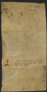 105 D.20.XCVIIv Investitura fatta da Ribaldo vescovo a favore di Giovanni Francano, Modena, 1138, dic. 4