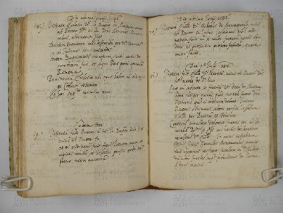 O.VI.3 Viste Pastorali 1585-1588 - pag. 93 Maserno 1586 - Riva 1586 - Montespecchio 1586 - S. Martino 1586