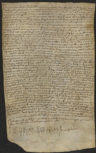 161 C.16.CLXIr, Investitura fatta da Eriberto vescovo a favore di Rodolfo e di Giovanni suo fratello, da Savignano, Savignano, 1057, set. 22